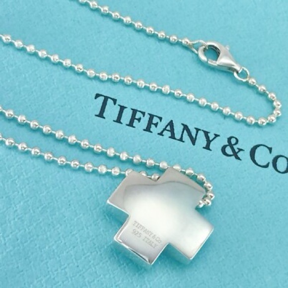 Tiffany & Co. Other - NEW Tiffany & Co. 925 Sterling Silver Roman Cross Pendant Necklace